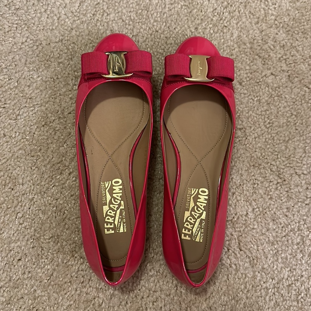 Salvatore Ferragamo Pink Flat 6.5